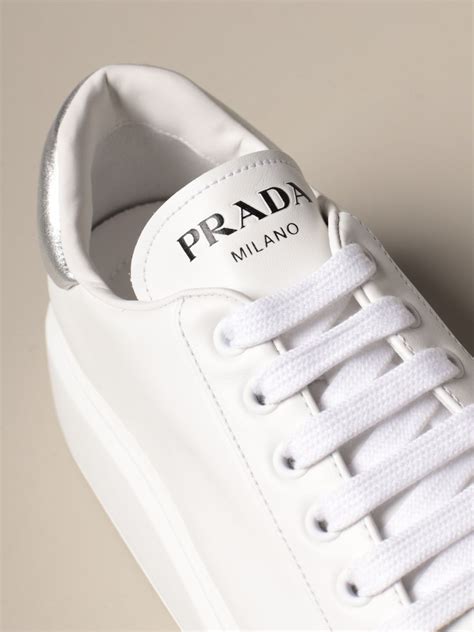 white prada sport shoes|prada white high top sneakers.